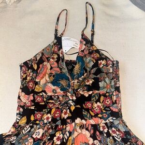 Floral Spaghetti Strap Dress